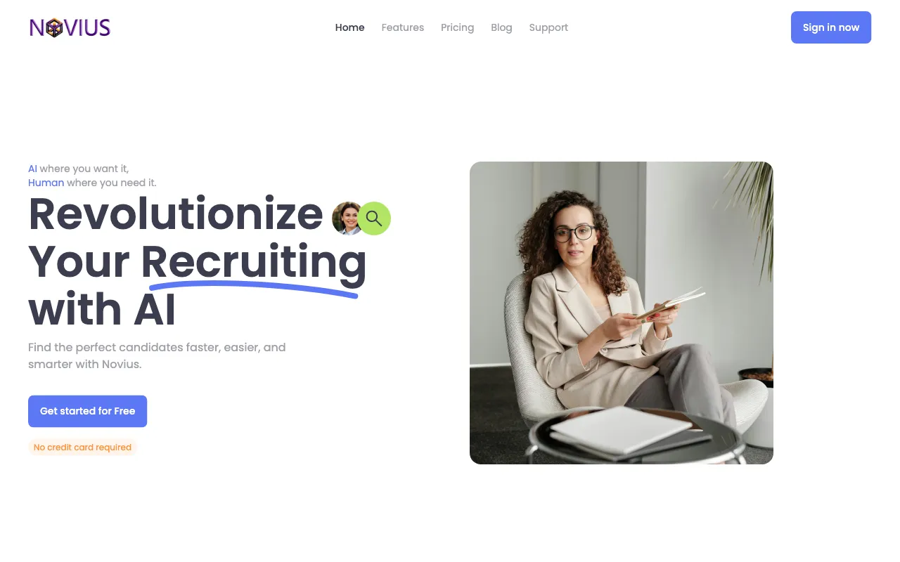 Novius AI Recruiter — preview screenshot