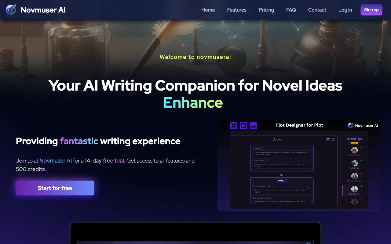 Novmuser AI — preview screenshot