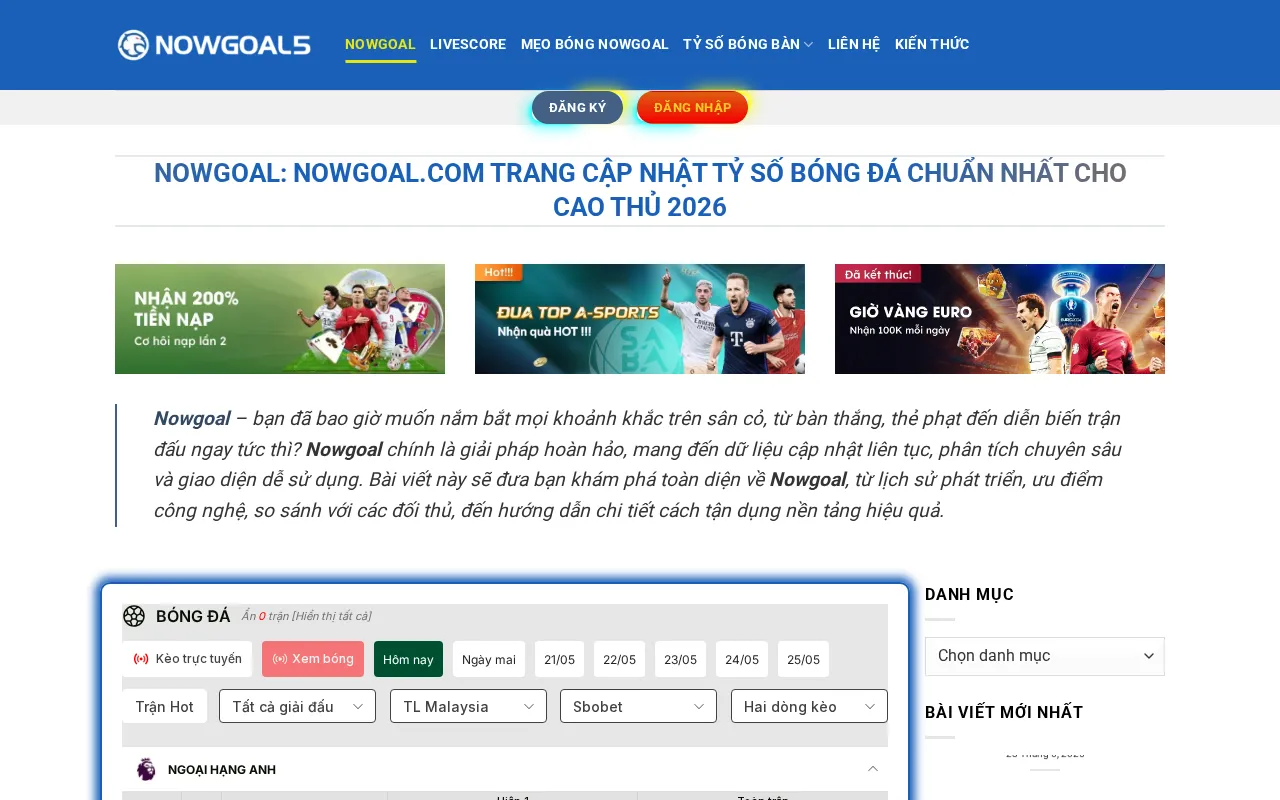 Nowgoal — preview screenshot