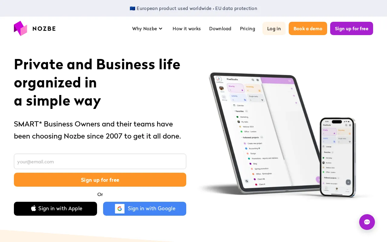 Nozbe — preview screenshot