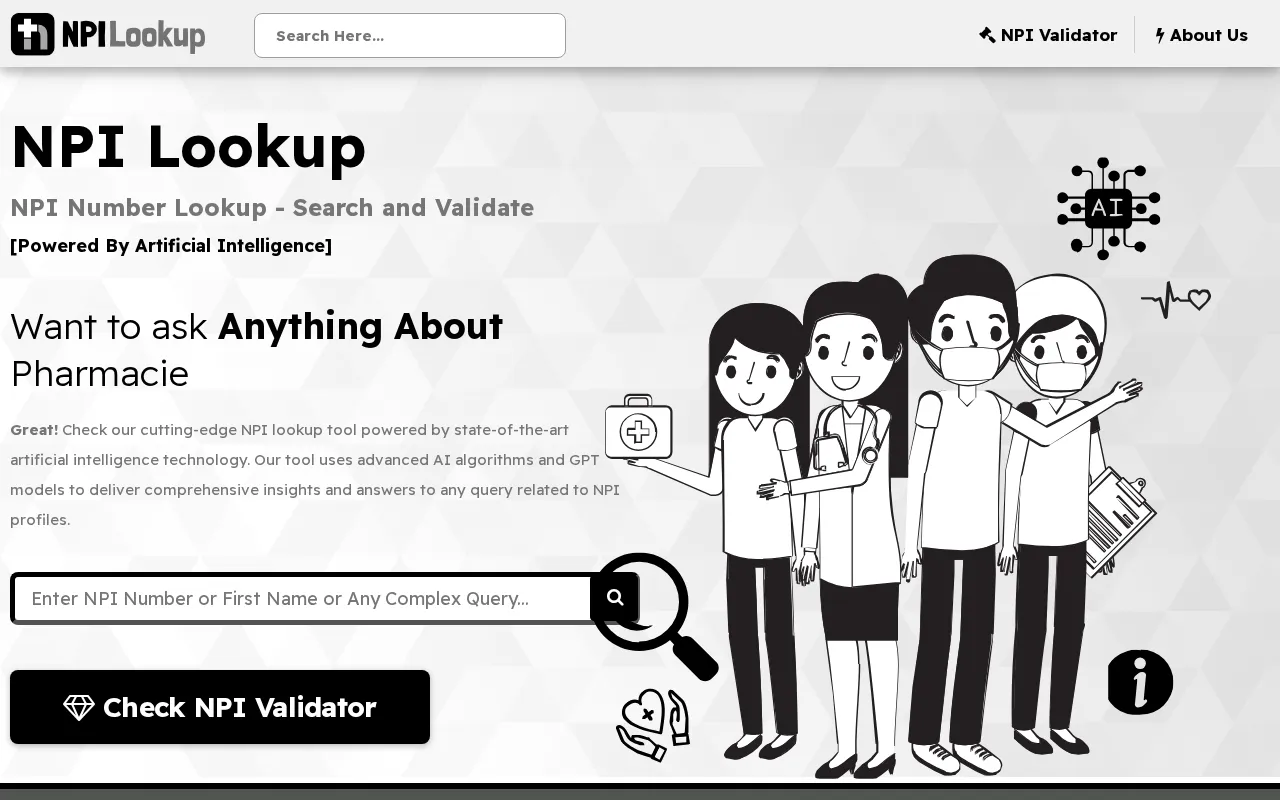 NPI Lookup — preview screenshot