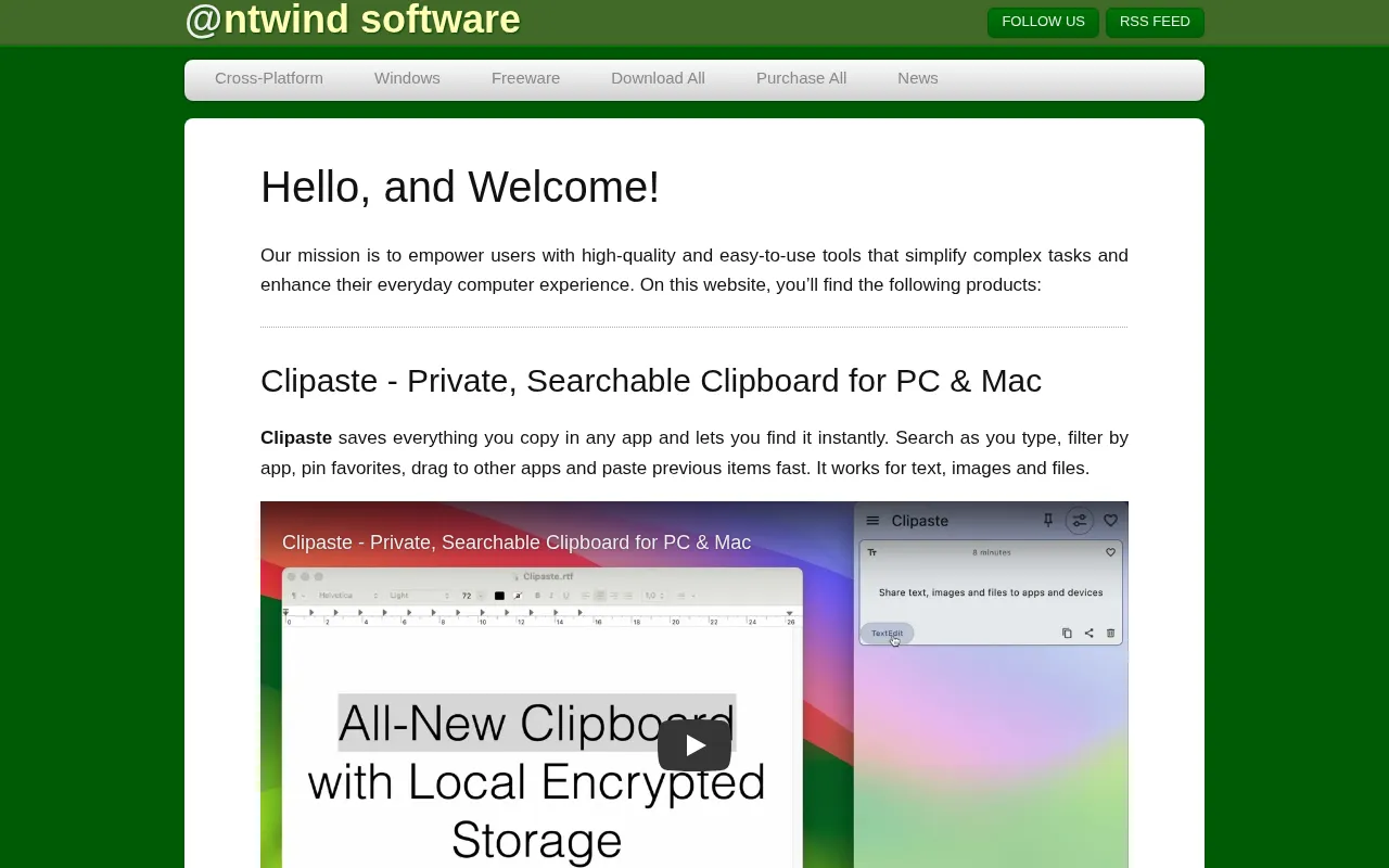 NTWind Software — preview screenshot