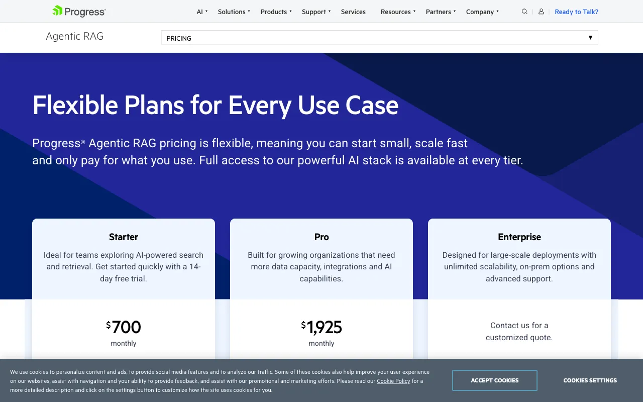 Nuclia — pricing page