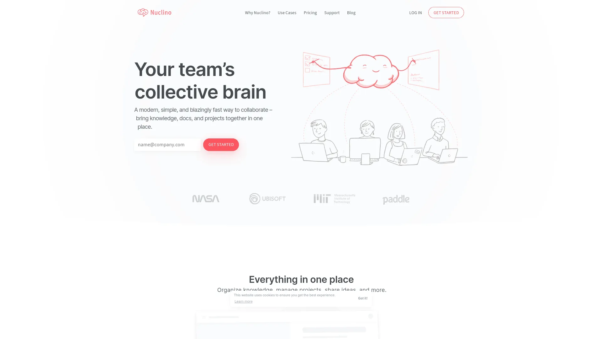 Nuclino — preview screenshot
