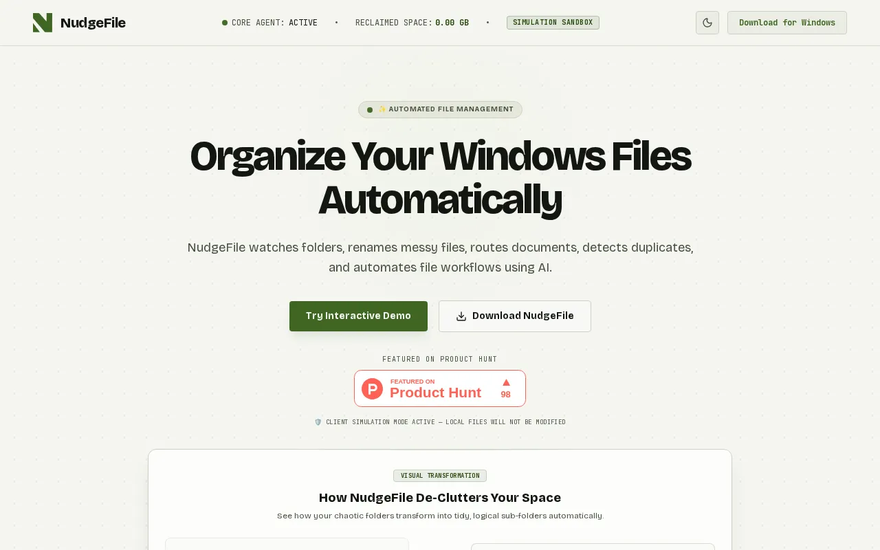 NudgeFile — preview screenshot