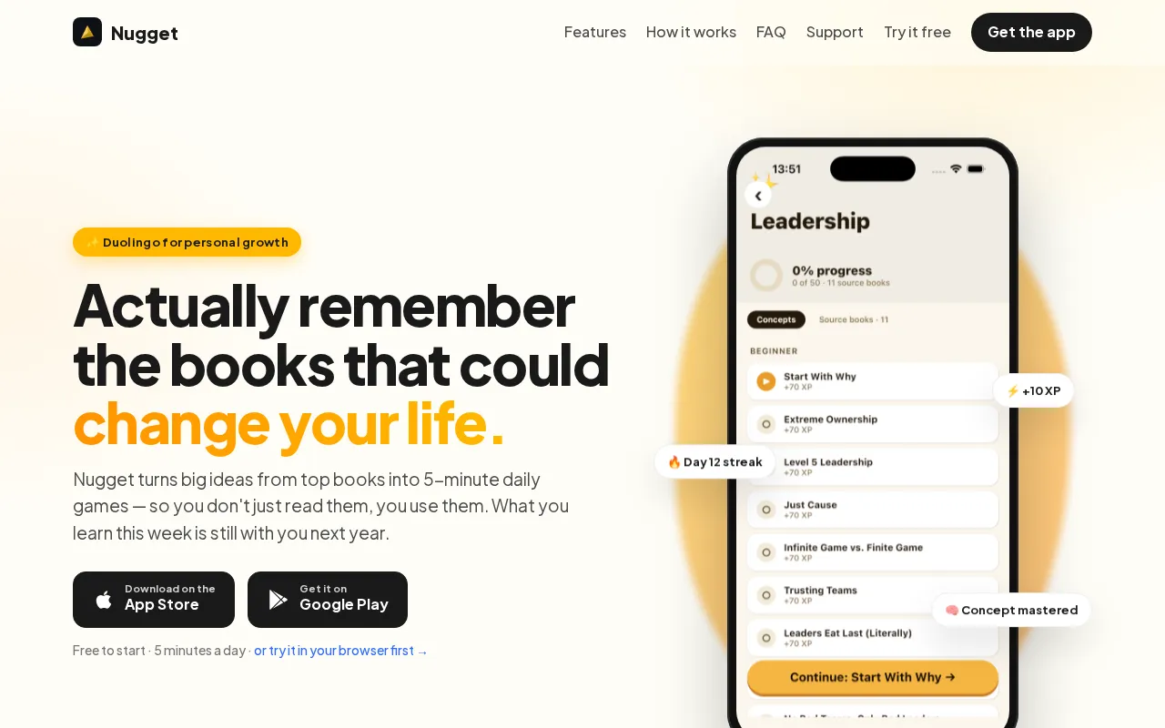Nugget — preview screenshot