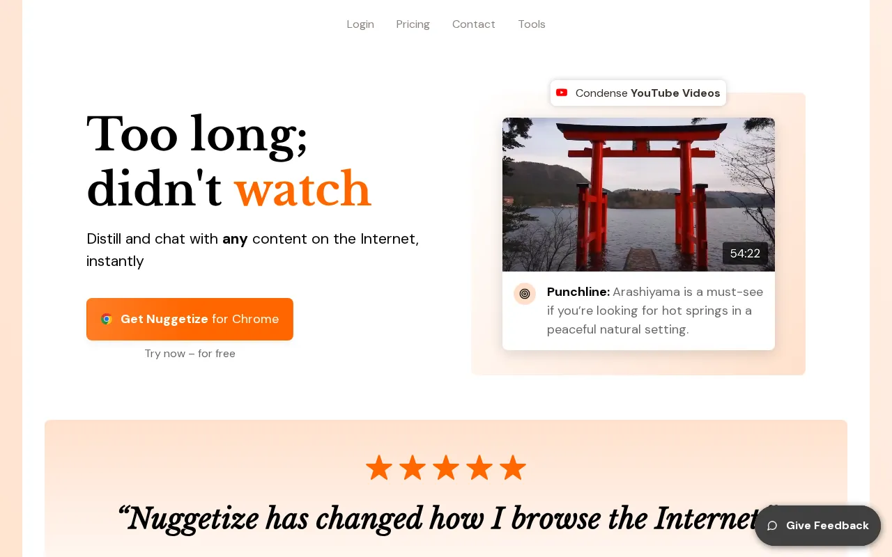 Nuggetize — preview screenshot