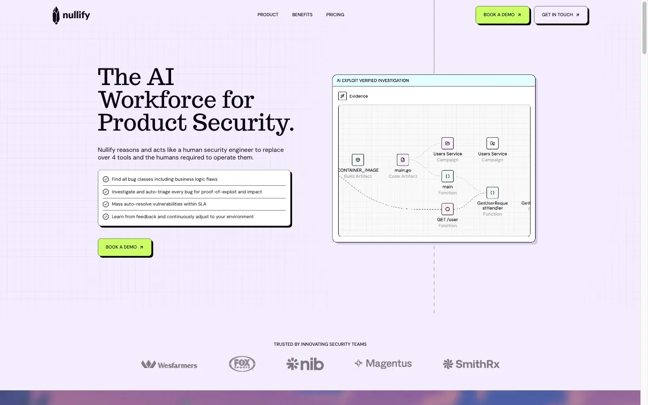 Nullify AI — preview screenshot