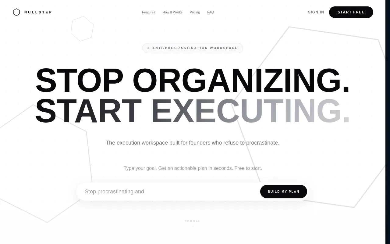 Nullstep — preview screenshot