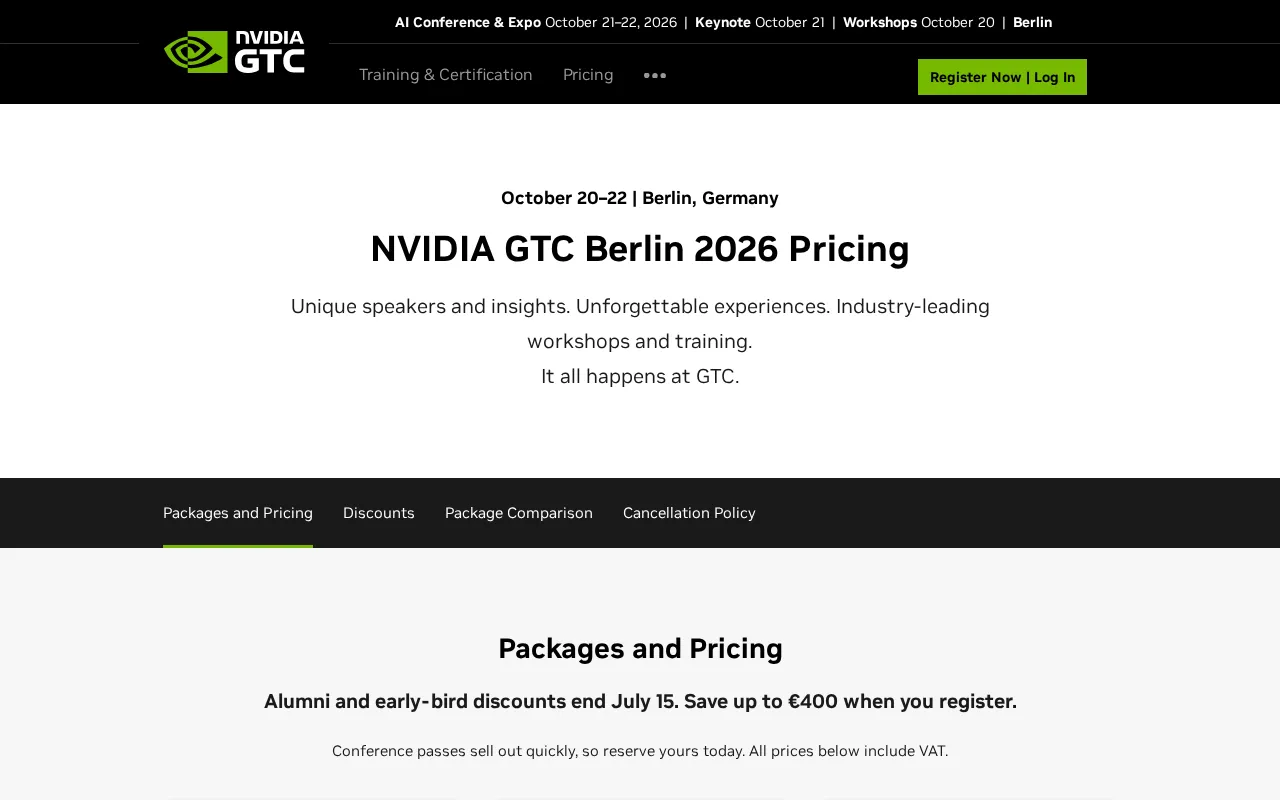 NVIDIA — pricing page