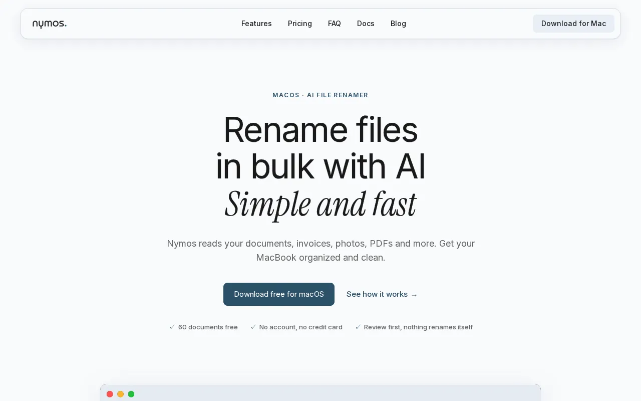 Nymos — preview screenshot