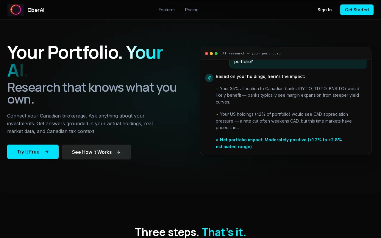 OberAI — pricing page