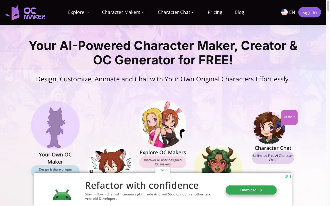 OC Maker — preview screenshot