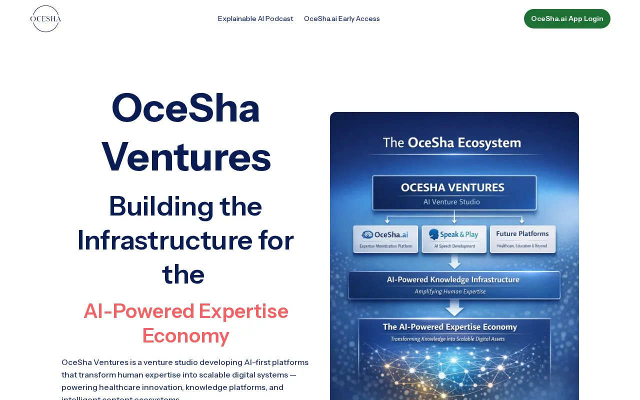 OceSha Ventures — preview screenshot
