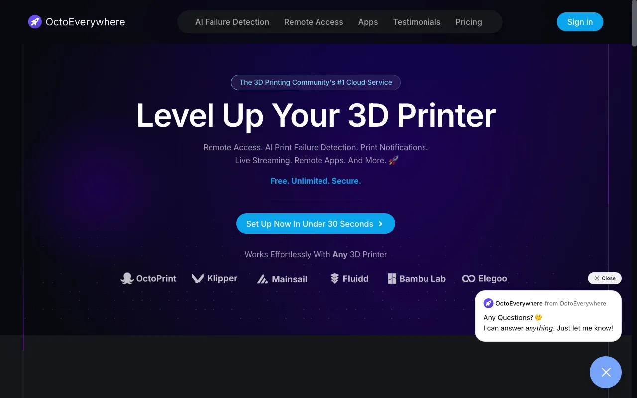 OctoEverywhere — preview screenshot
