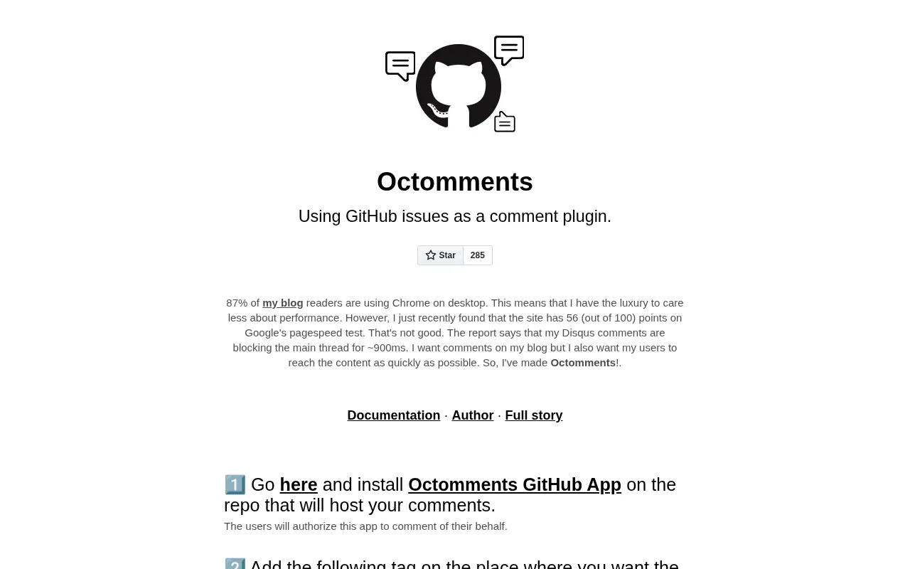Octomments — pricing page
