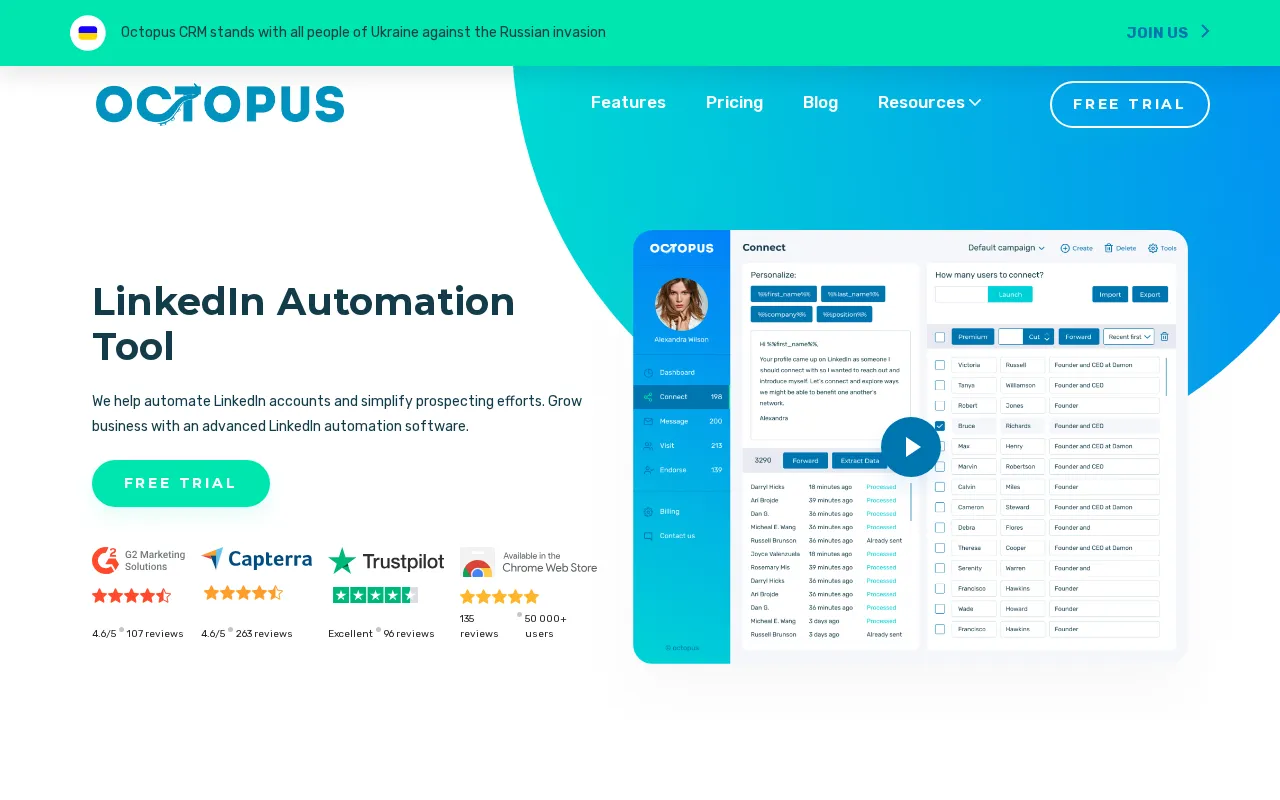 Octopus CRM — preview screenshot