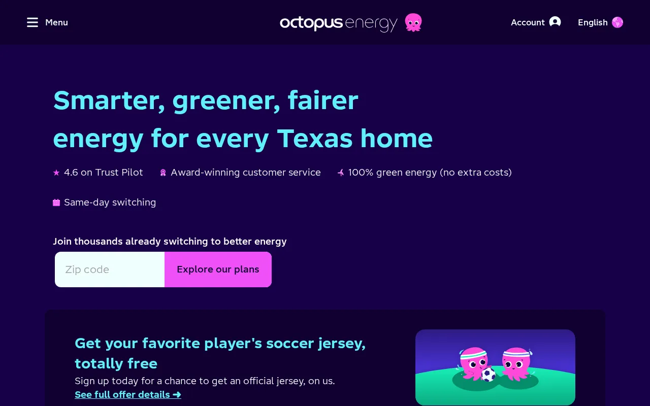 Octopus Energy USA — preview screenshot
