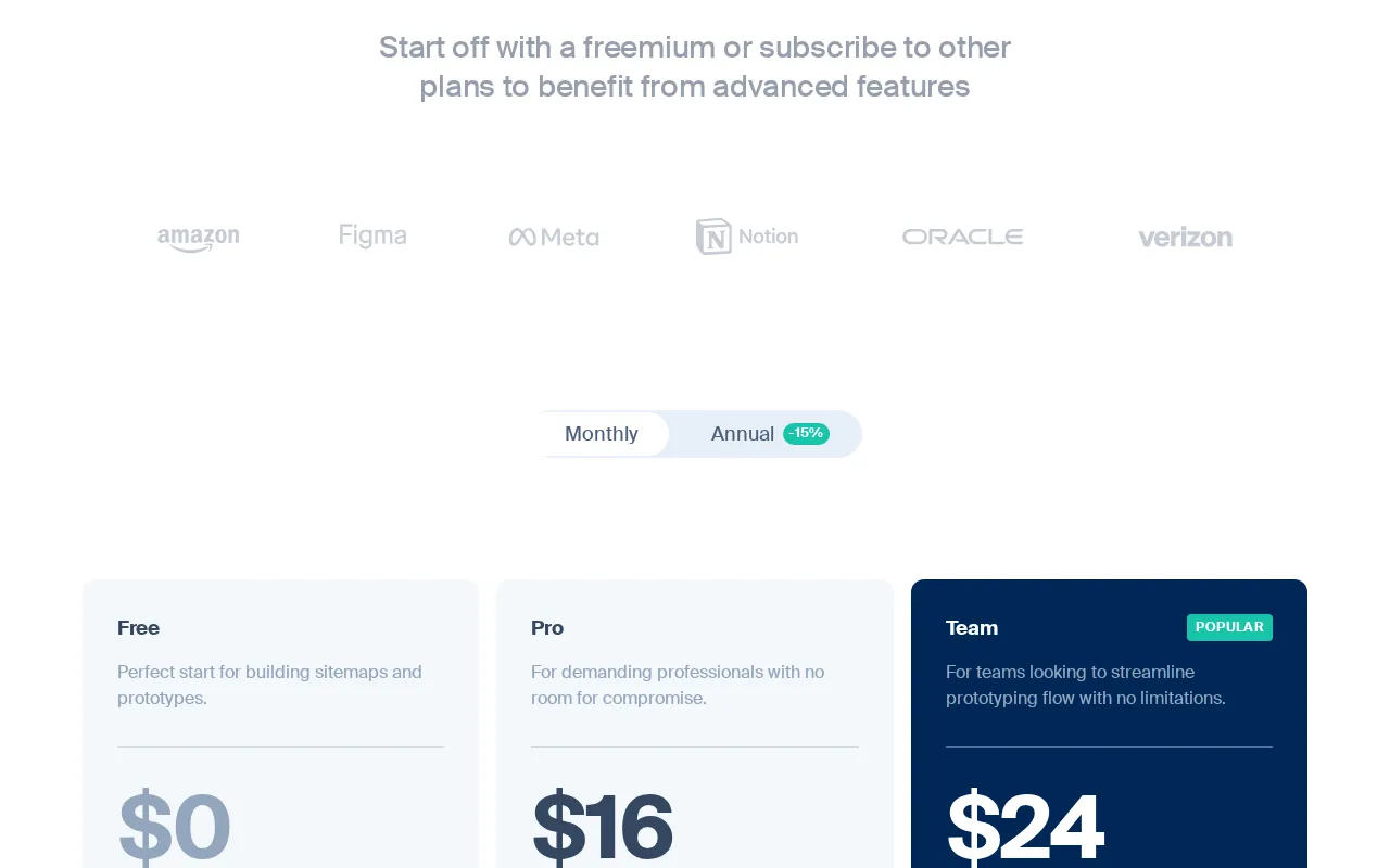Octopus — pricing page