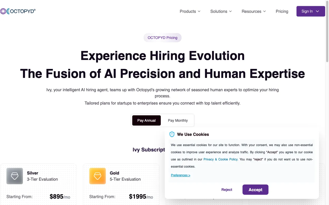Octopyd — pricing page