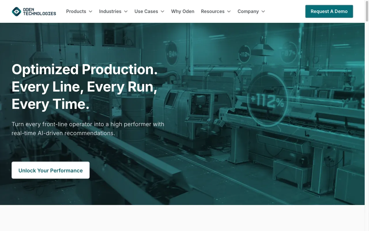 Oden Technologies — preview screenshot