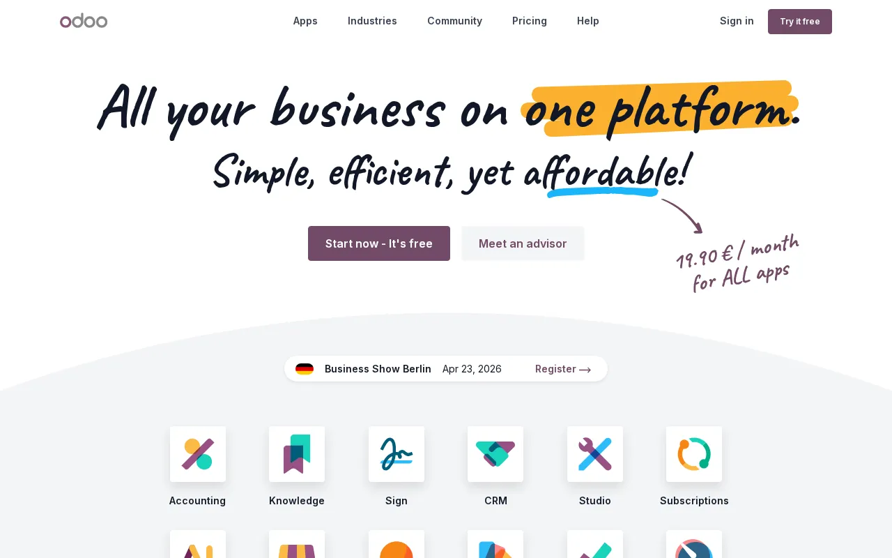 Odoo — preview screenshot