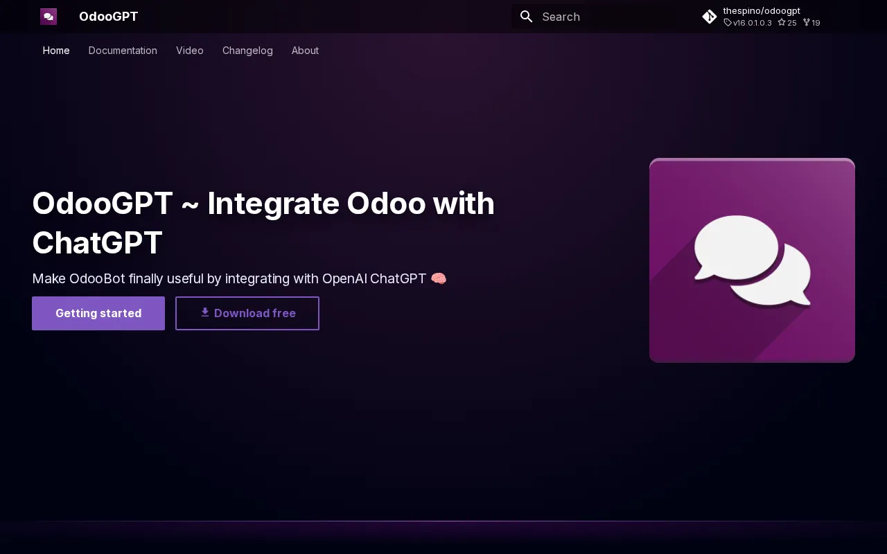 OdooGPT — preview screenshot