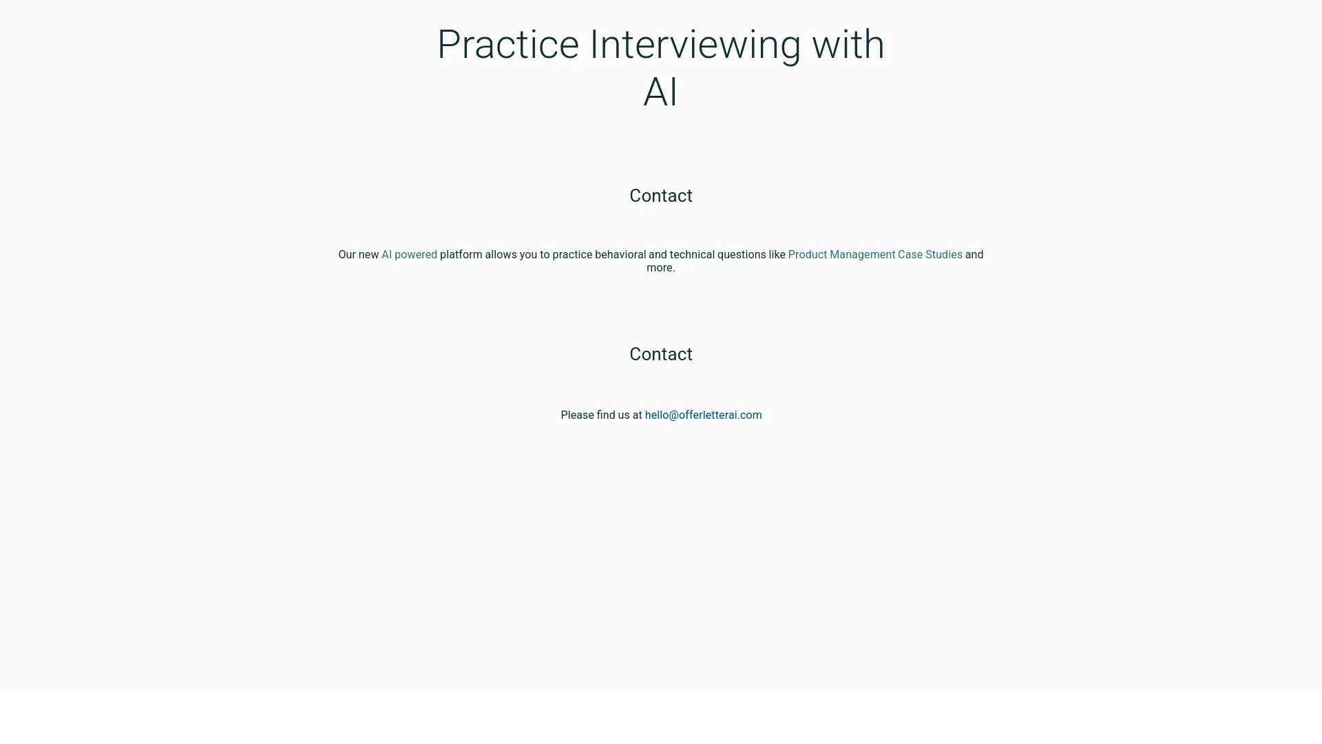 Offer Letter — preview screenshot