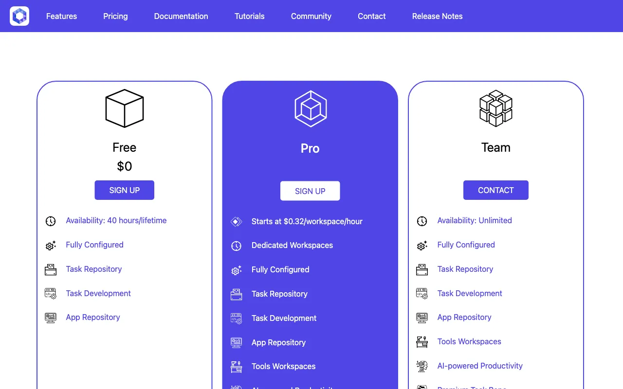 OfficeKube — pricing page