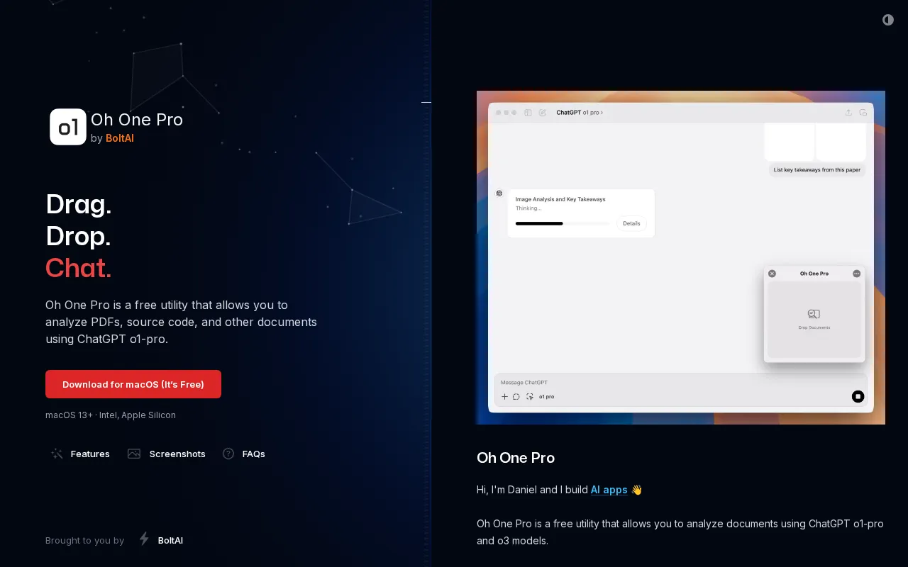 Oh One Pro — preview screenshot