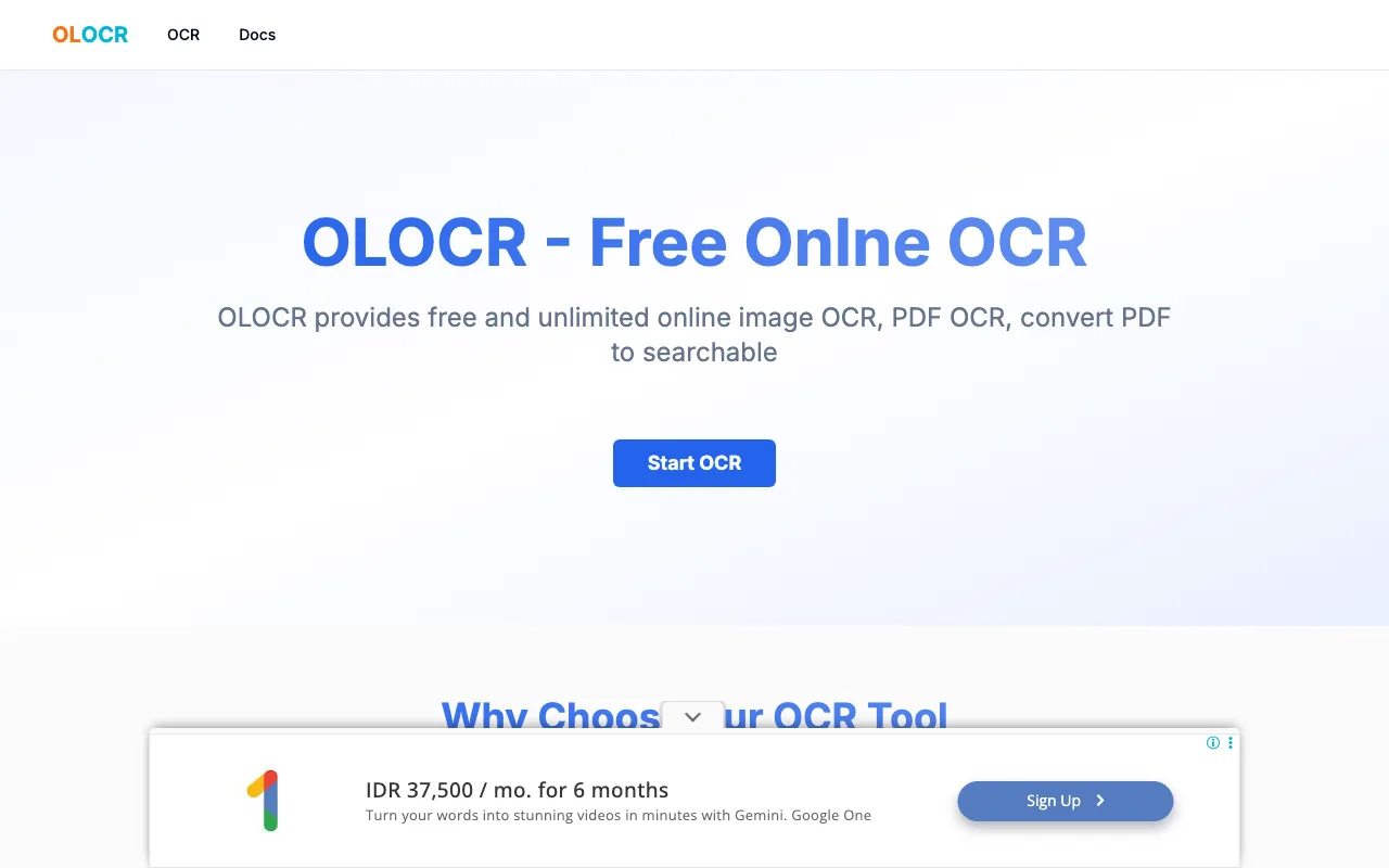 OLOCR — preview screenshot