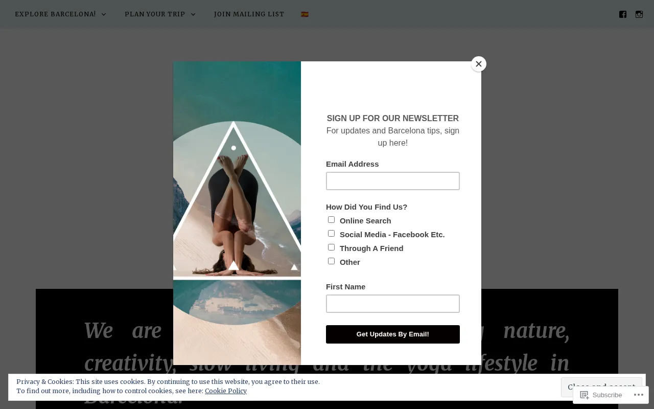 OM Barcelona | Barcelona Yoga Retreats & English Classes - Yoga, Meditation, Reiki & Energy Healing — preview screenshot