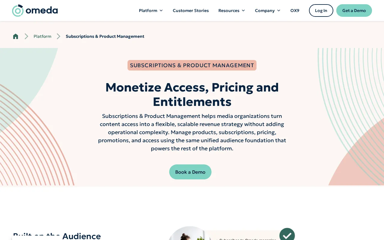Omeda — pricing page