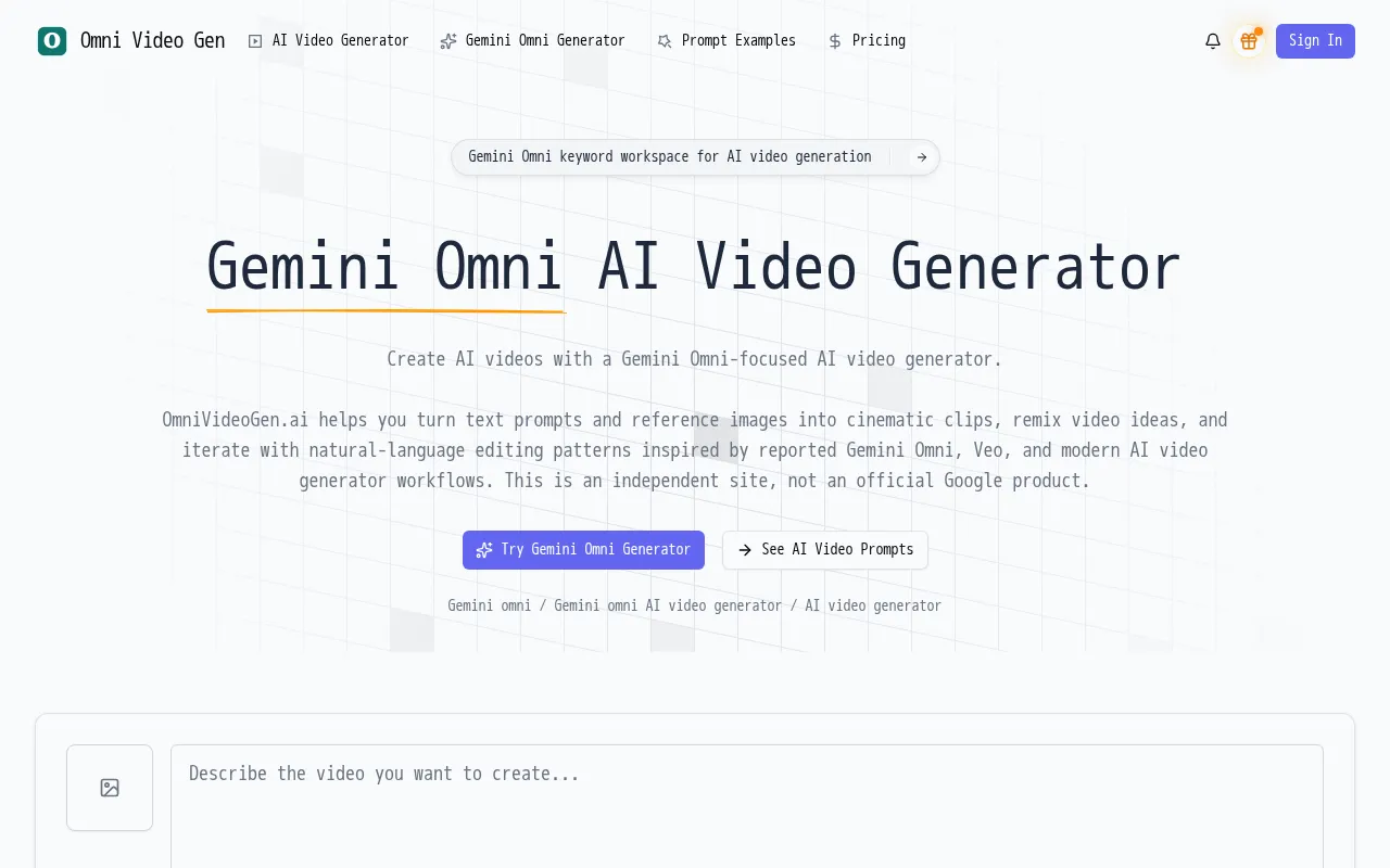 Omni Video Gen — preview screenshot