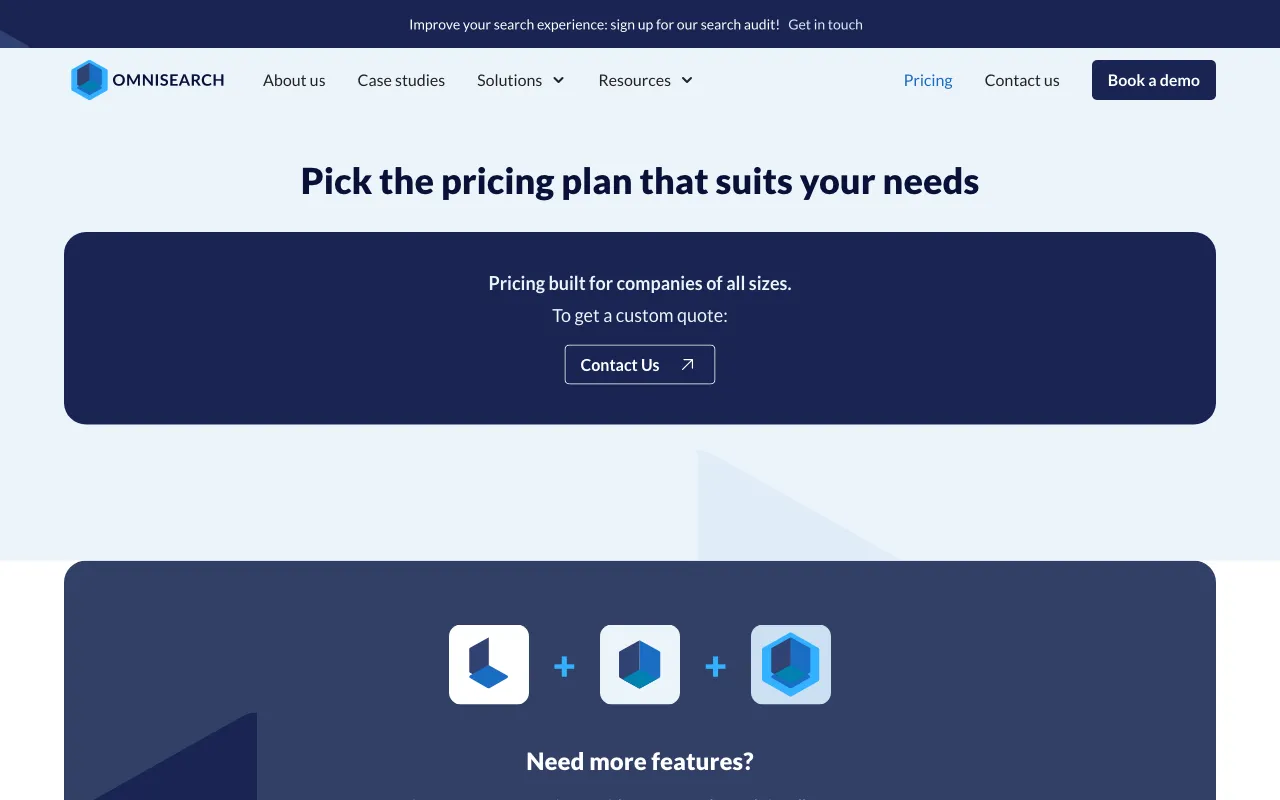 Omnisearch — pricing page