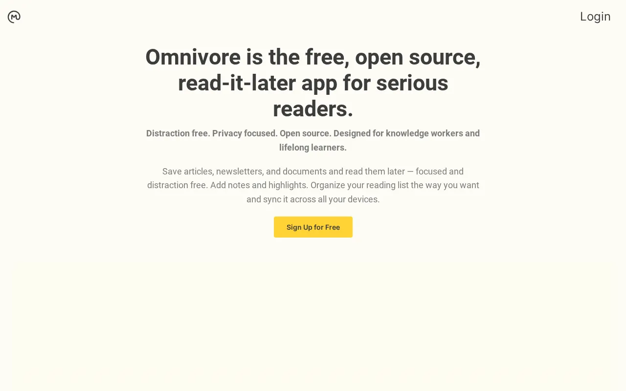 Omnivore — preview screenshot