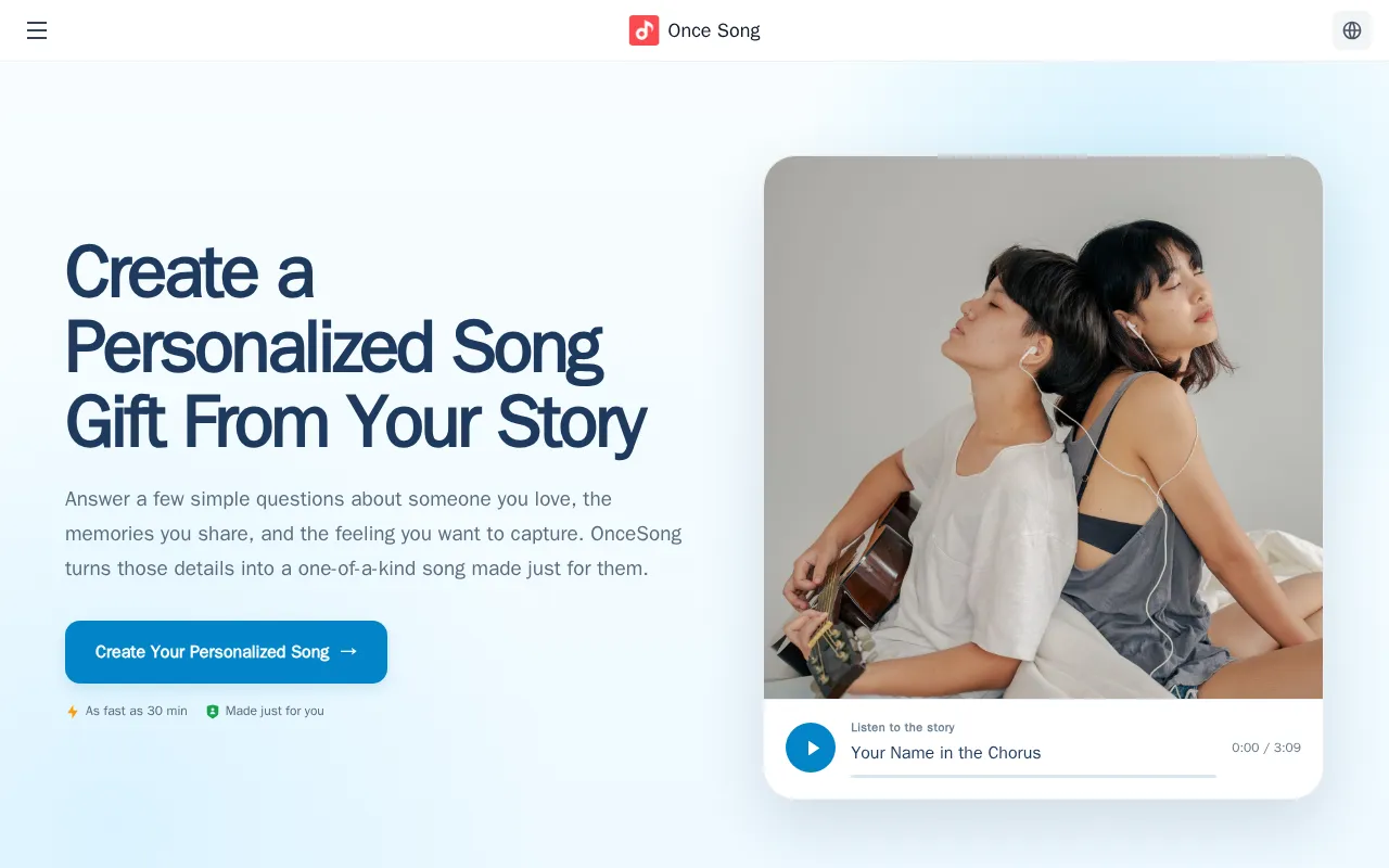 Once Song — preview screenshot