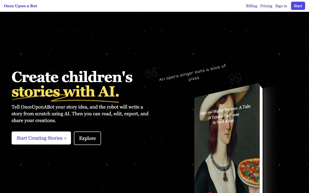 Once Upon A Bot — preview screenshot
