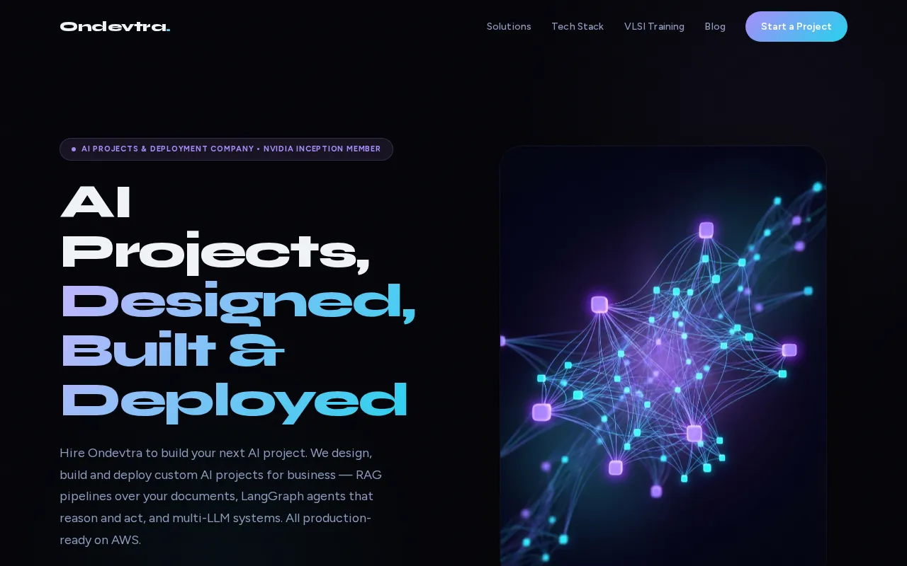 Ondevtra Technologies — preview screenshot