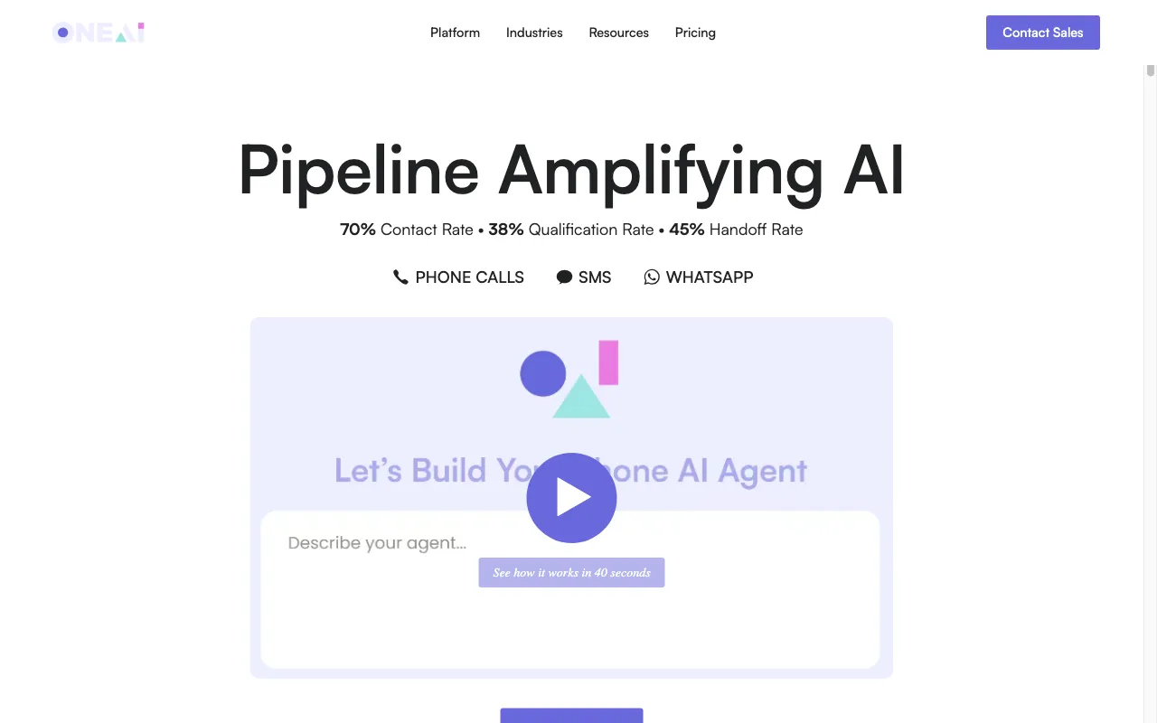 One AI — preview screenshot