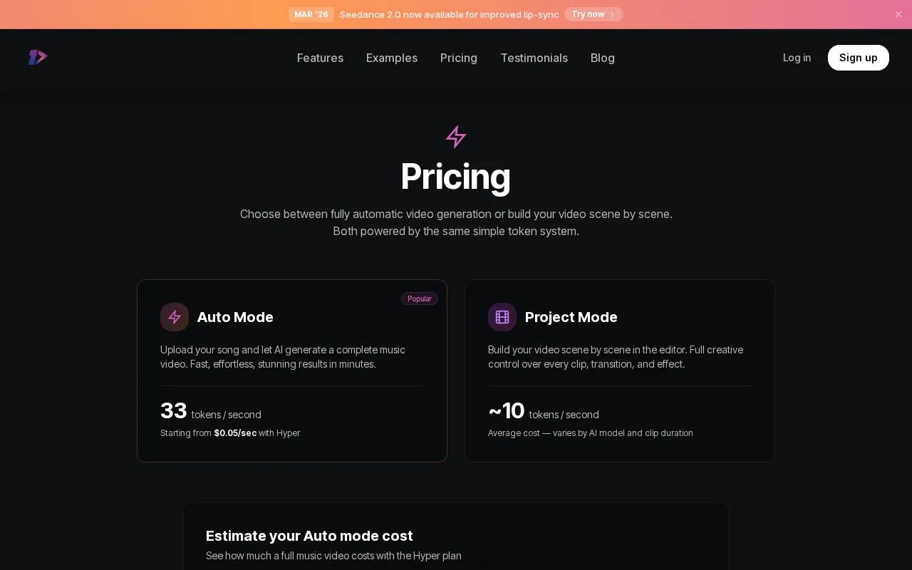 One More Shot AI — pricing page