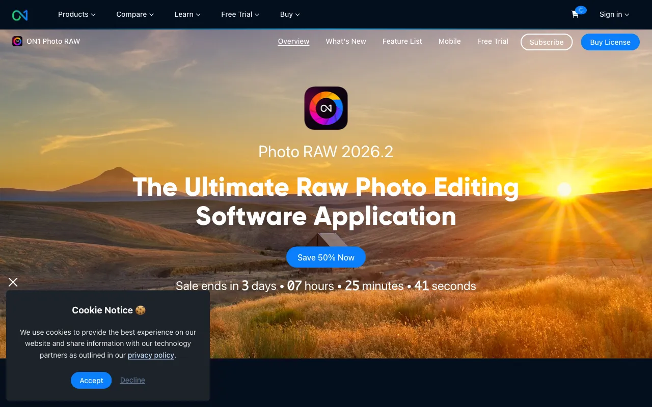 ON1 Photo RAW — preview screenshot