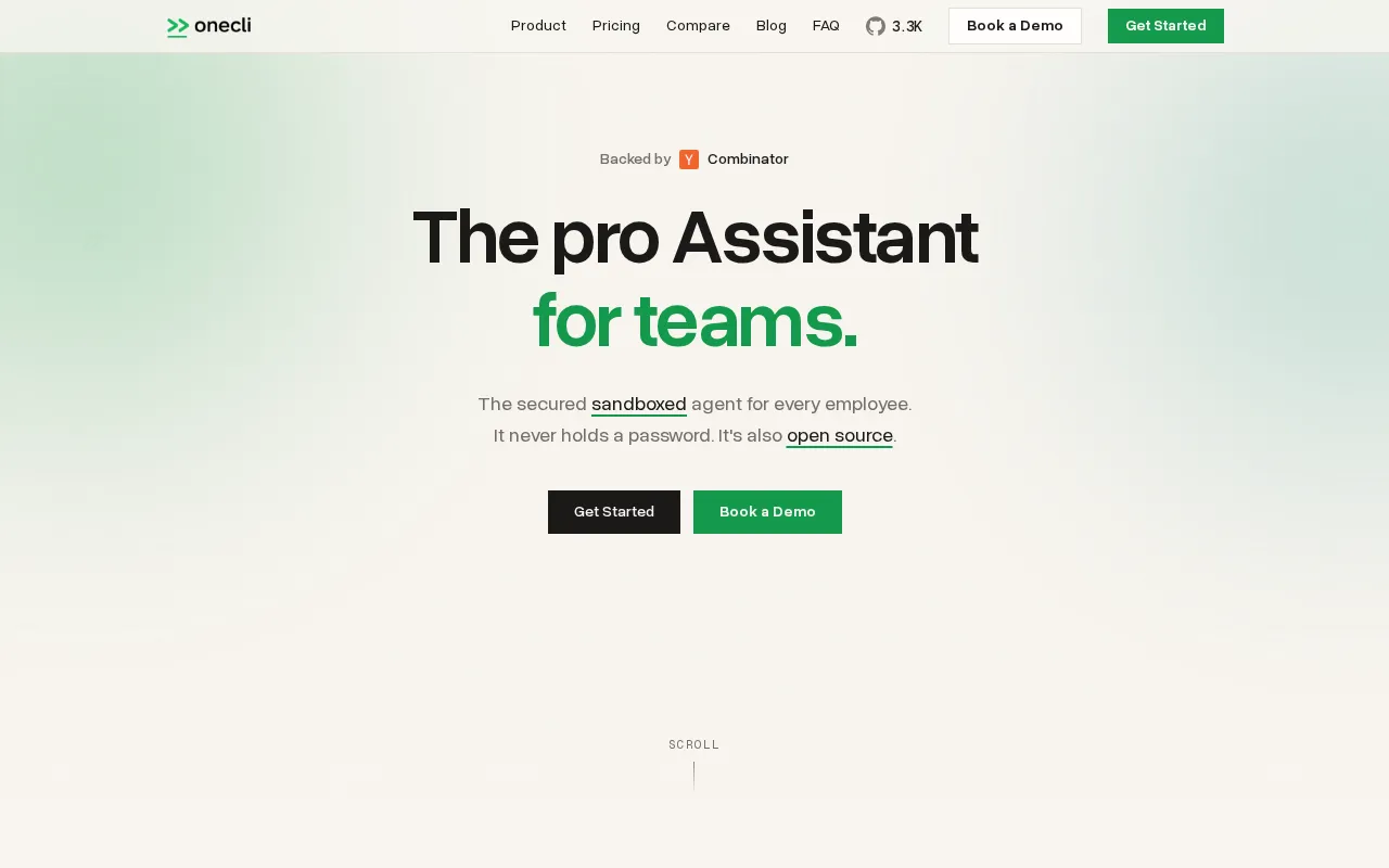OneCLI — preview screenshot