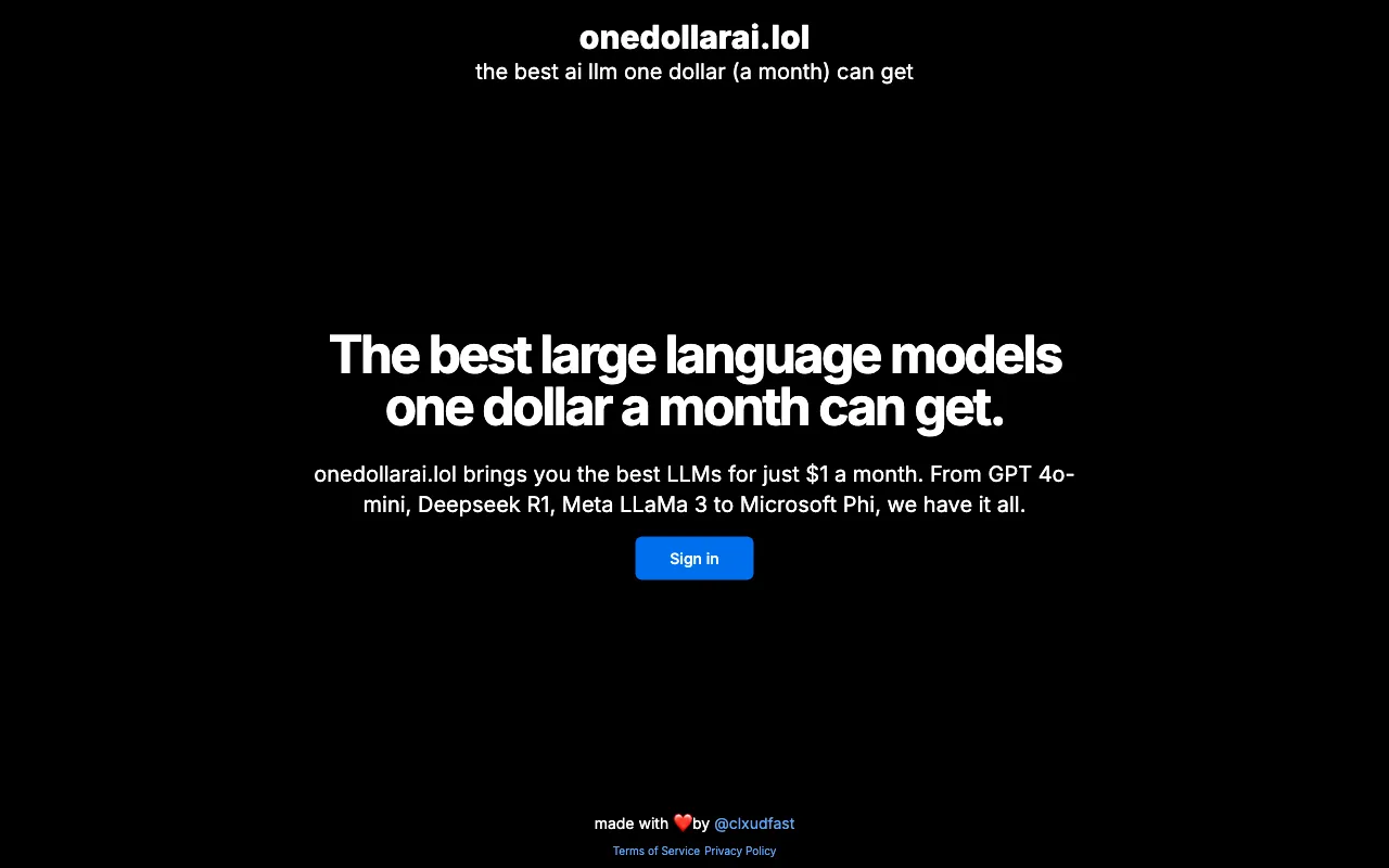 onedollarai.lol — preview screenshot