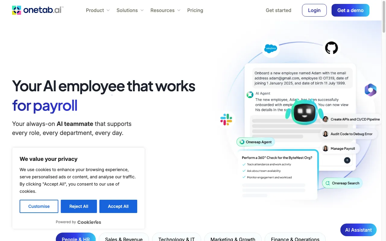 Onetab — preview screenshot