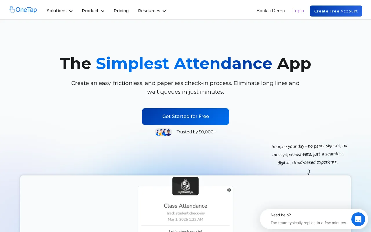 Onetapcheckin — preview screenshot