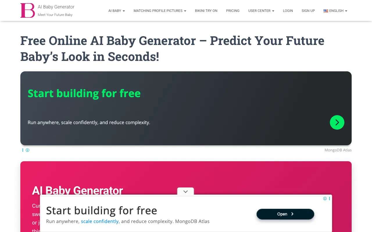 Online AI Baby Generator — preview screenshot