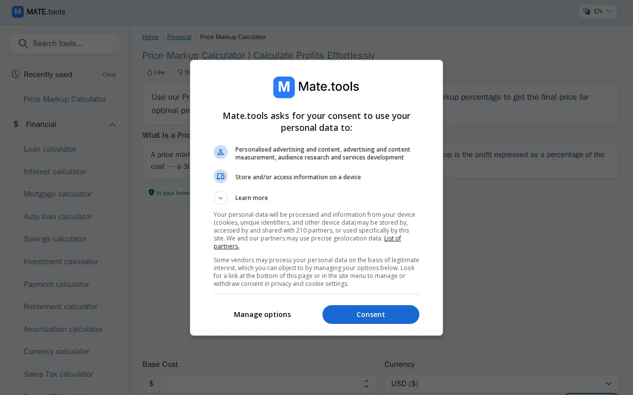 Online Tools for Developers & Creators — pricing page