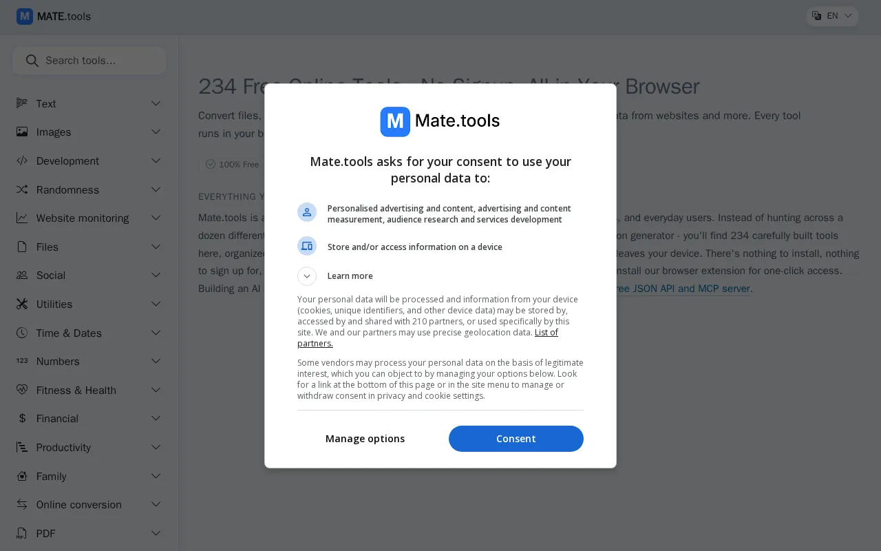 Online Tools for Developers & Creators — preview screenshot