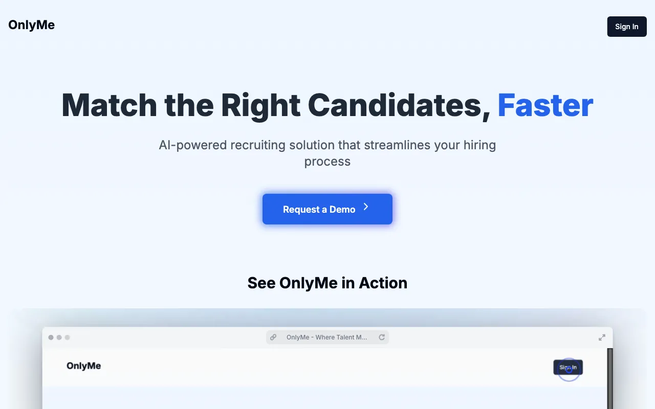 OnlyMe.AI — preview screenshot